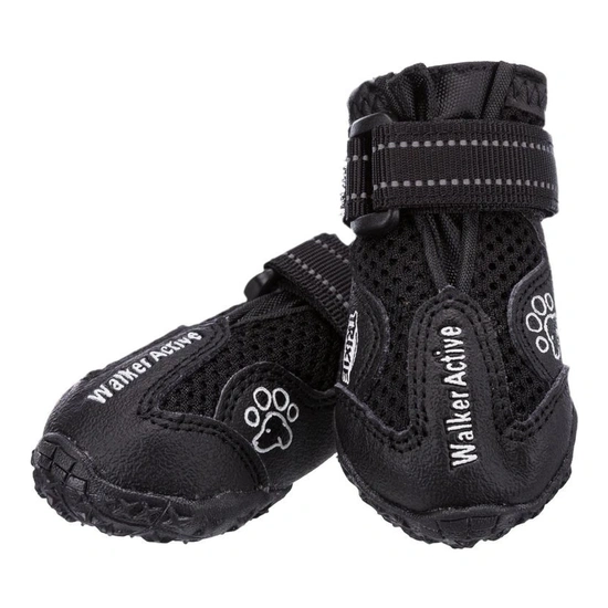 Trixie Kutyacipő Walker Active XS 2db/Csomag Fekete