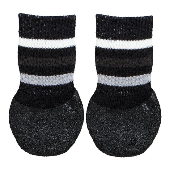 Trixie Kutyazokni Csúszásmentes Talppal XL Fekete 2db/Csomag