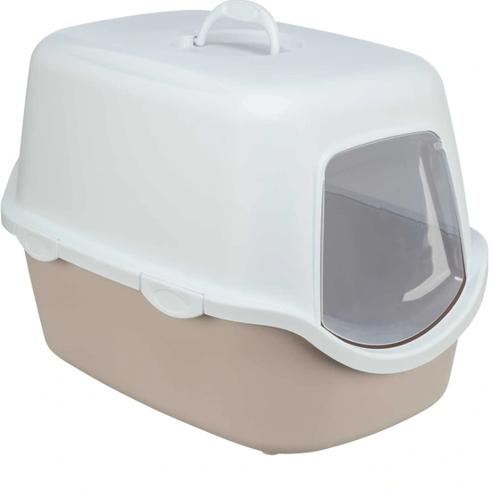 Trixie Macska WC Vico, Fedeles , 40 × 40 × 56 cm, Világos rózsaszín/Fehér