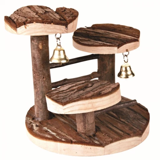 Trixie Mászóka Csengővel Rágcsálóknak Fából, o 14 × 14 cm