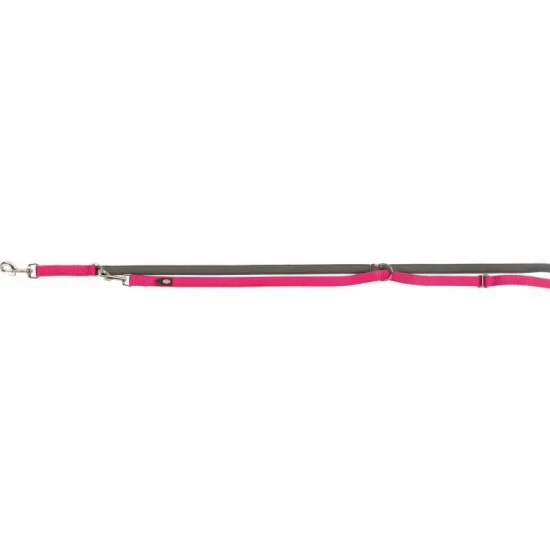 Trixie Neoprén hosszabbítható póráz M–L 2m/20mm fuchsia/grafit