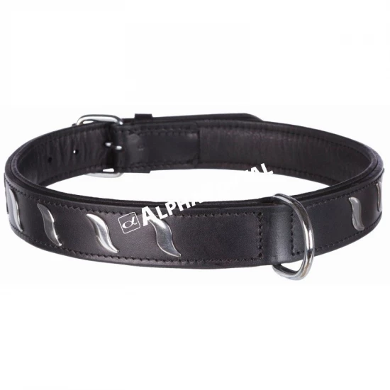 Trixie Nyakörv Active bőr designnal L 48-56cm/30mm fekete
