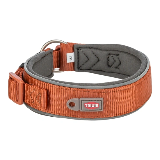 Trixie Nyakörv Premium extra széles M-L 40-48CM/40MM rozsda/grafit