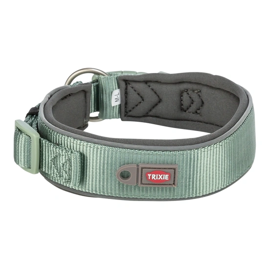 Trixie Nyakörv Premium extra széles S-M 33-42CM/35MM zsálya/grafit