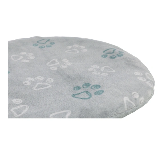 Trixie Párna Kissen Jimmy Soft, puha plüss, ovális, 54 × 35 cm, világosszürke