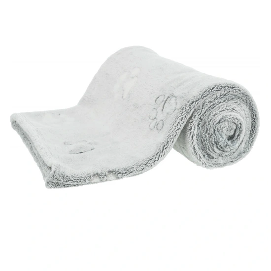 Trixie Pléd Nando, Puha Gyapjú 150 × 100 cm, Világosszürke