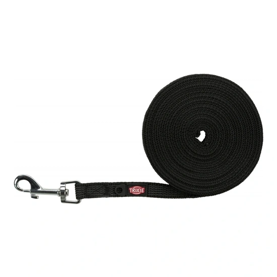 Trixie Póráz Nyomkövető, Gumis S–M: 5 m/15 mm, Fekete