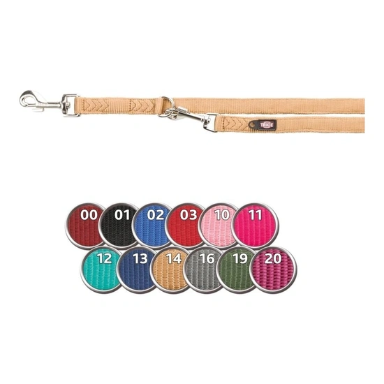 Trixie Prémium hosszabbítható dupla póráz M–L 2m/20mm grafit