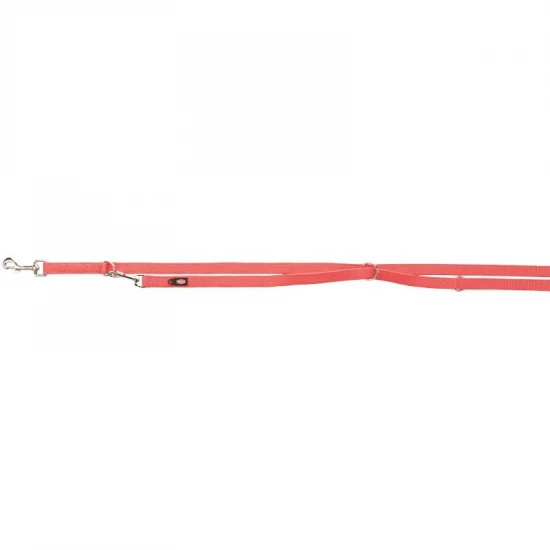 Trixie Prémium hosszabbítható dupla póráz L–XL 2 m/25mm korall