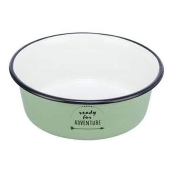 Trixie Tál fém zománcozott 0,9l/17cm zöld