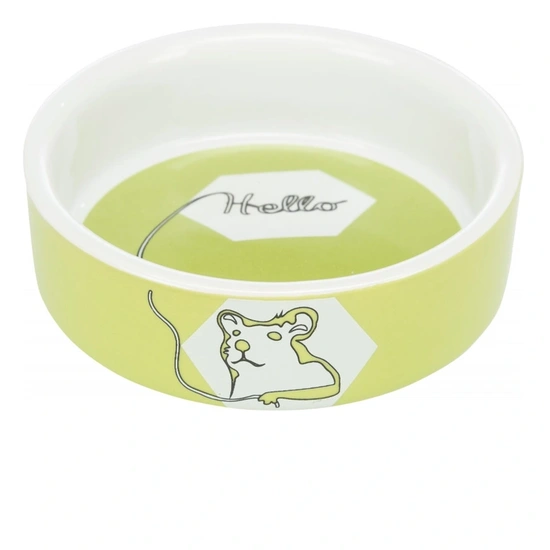 Trixie Tál Kerámia Hörcsögnek Hello 90ml/8cm Trixie Tál Kerámia Hörcsögnek Hello 90ml/8cm