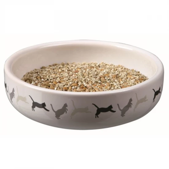 Trixie Tál Kerámia Macskafűnek 15x4cm, 50g