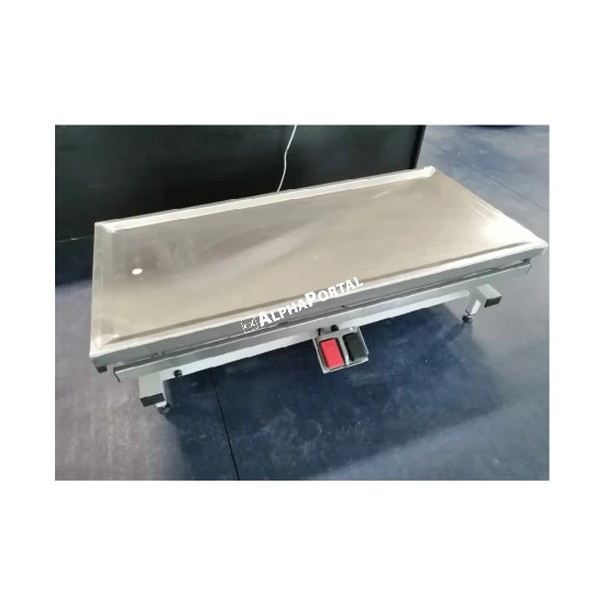 TSV Basic műtőasztal 60x130x45/105 cm -rozsdamentes acélváz,emelhető