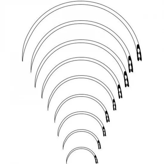 Tű Sebvarró E 1 Bőr- És Izomvarró 1/2 Körív Körmetszet L:47mm D:1,0mm