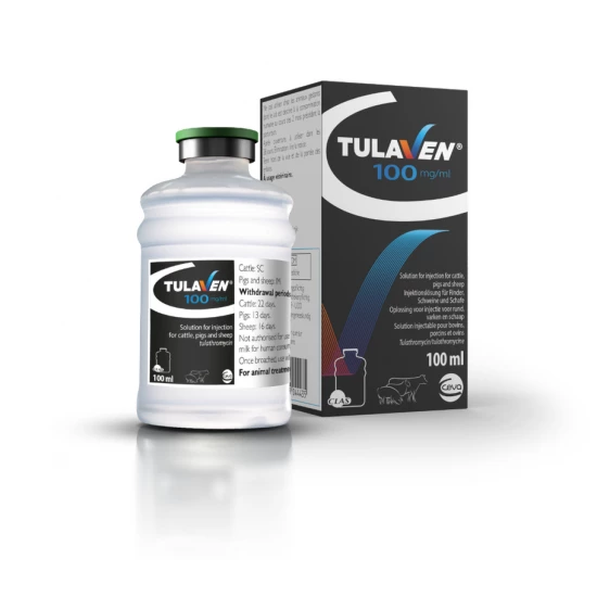 Tulaven 100 mg/ml oldatos injekció 100 ml