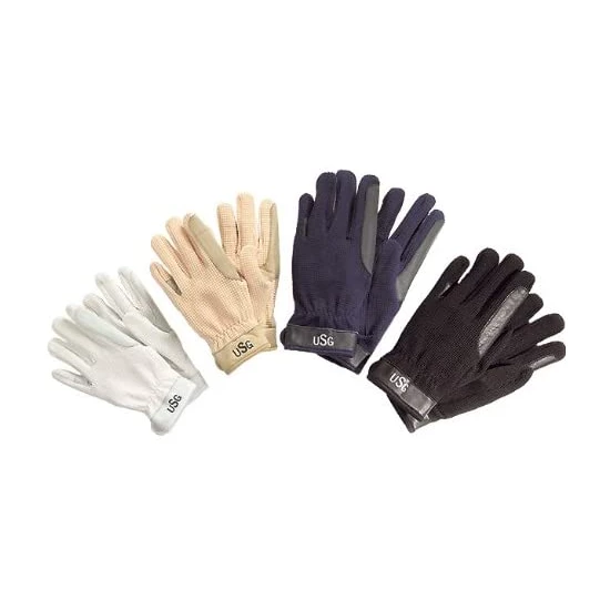 USG Easy lovaglókesztyű, krém, XXS