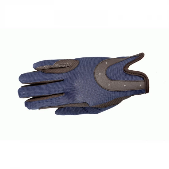 USG Good Luck lovaglókesztyű, barna/sötétkék, S