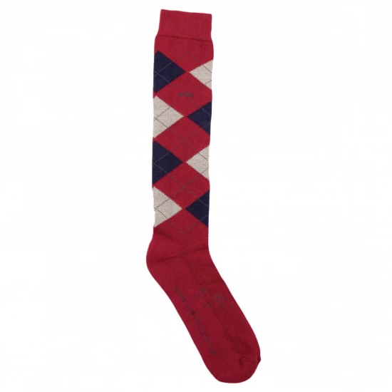 USG Original Sockies lovaglózokni, burgundi/krém, 36-41