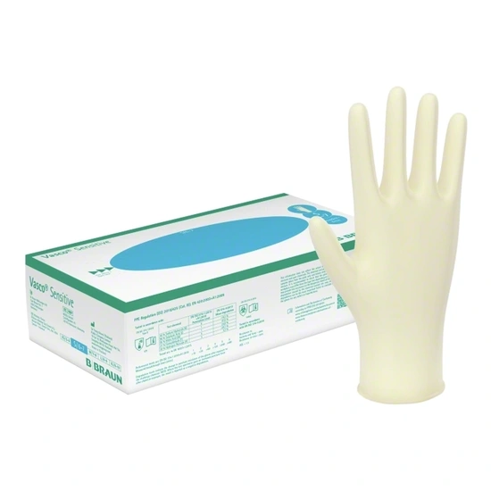 Vasco Sensitive latex kesztyű, S (100 db)