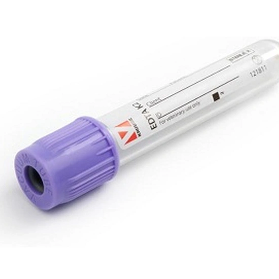 Vérvételi cső, EDTA K2, 2 ml, műanyag, 100 db/csomag KRUUSE