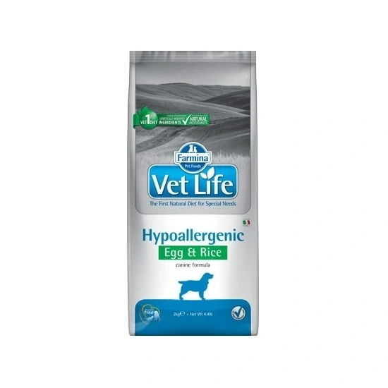 Vet Life Natural Diet Dog Hipo Egg & rice 12kg