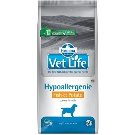 Vet Life Natural Diet Dog Hipo Fish & potato 12kg