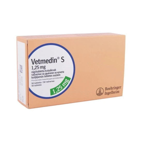 Vetmedin S rágótabletta 1,25 mg 50x