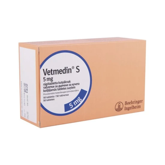 Vetmedin S rágótabletta 5 mg 50x