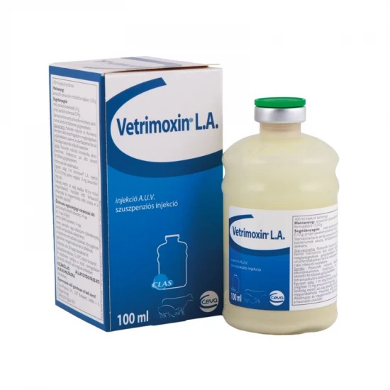 Vetrimoxin LA Clas injekció 100 ml