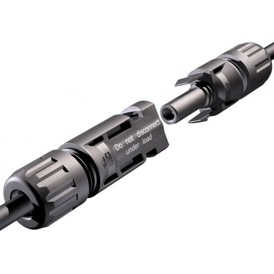 Villanypásztor Napelem csatlakozó, kétrészes apa-anya rész