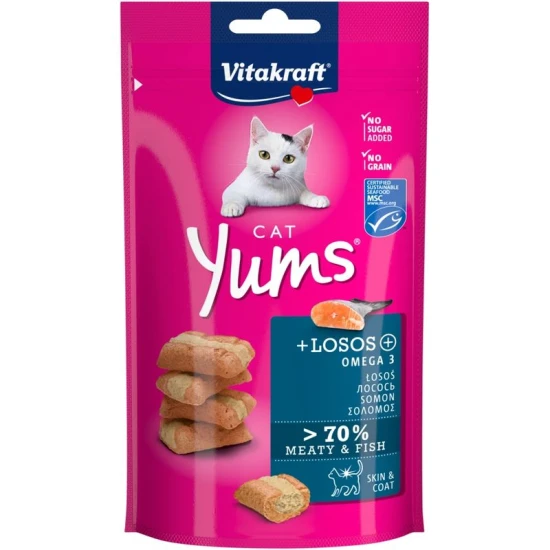 Vitakraft Cat Yums Jutalomfalat Puha Lazac 40g