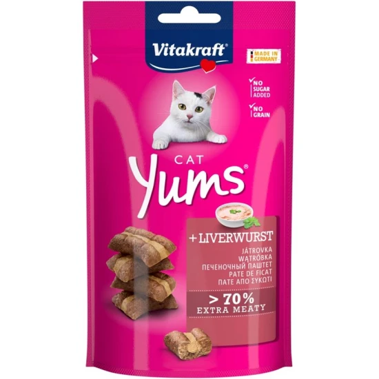 Vitakraft Cat Yums Jutalomfalat Puha Májjal 40g