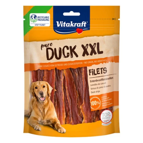 Vitakraft Duck Slices Kutya Jutalomfalat Kacsamell Szeletek XXL 200g