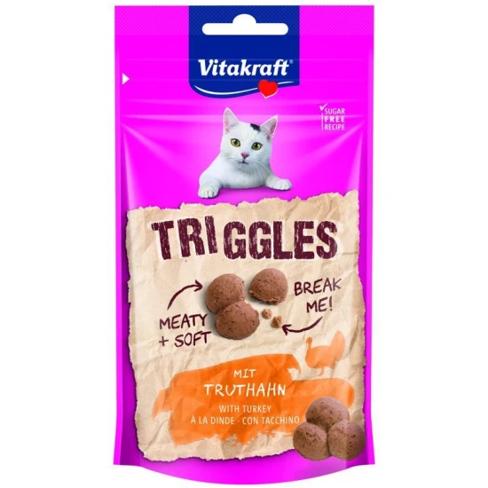 Vitakraft Triggles Szárnyas Macska Jutalomfalat Hússal 40g
