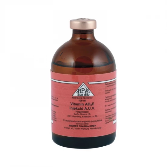 Vitamin A-D3-E injekció 100 ml
