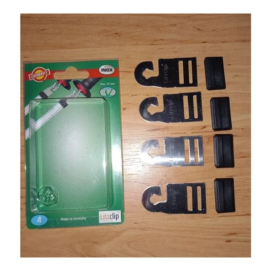 KERBL Villanypásztor kapuakasztó 20 mm Rm, Litzclip 4 db/cs