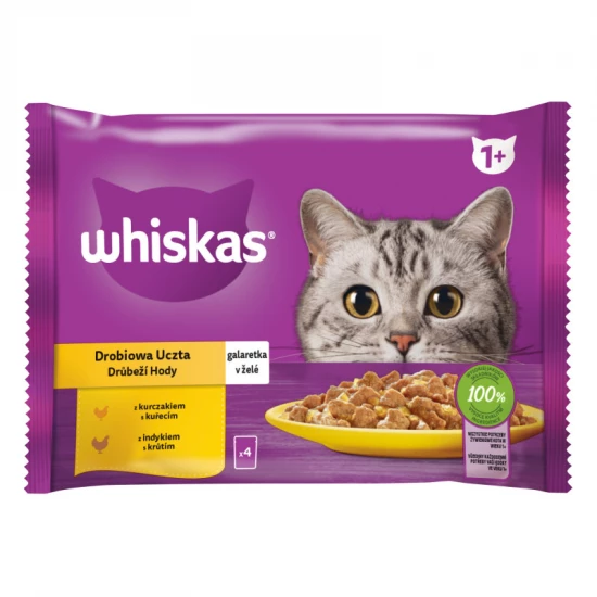Whiskas alutasak Multipack baromfi válogatás aszpikban  4x85g