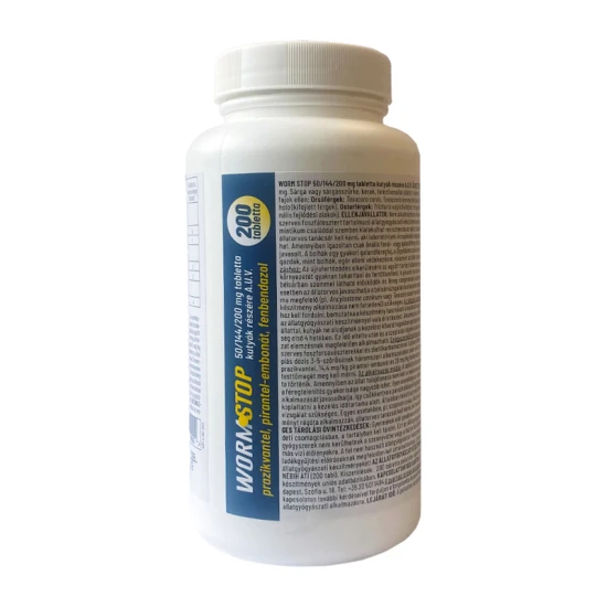 Worm Stop 200 tabl HU +100 db bélyegcímke