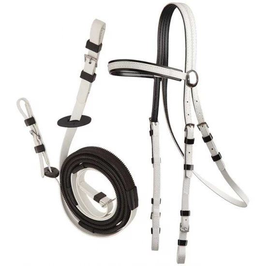 ZILCO Szintetikus kantár szárral, fehér