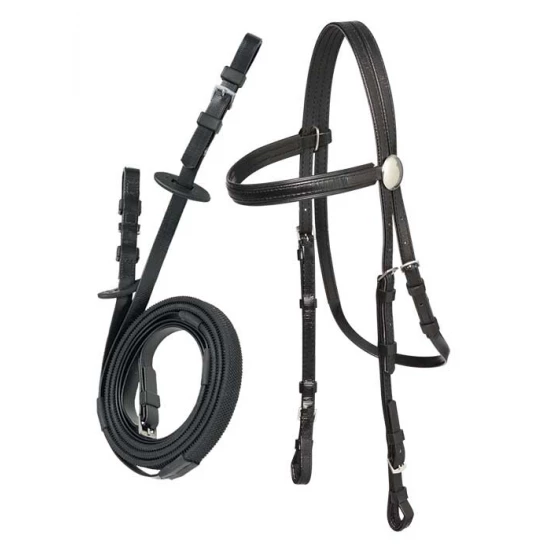 ZILCO Szintetikus kantár szárral, fekete