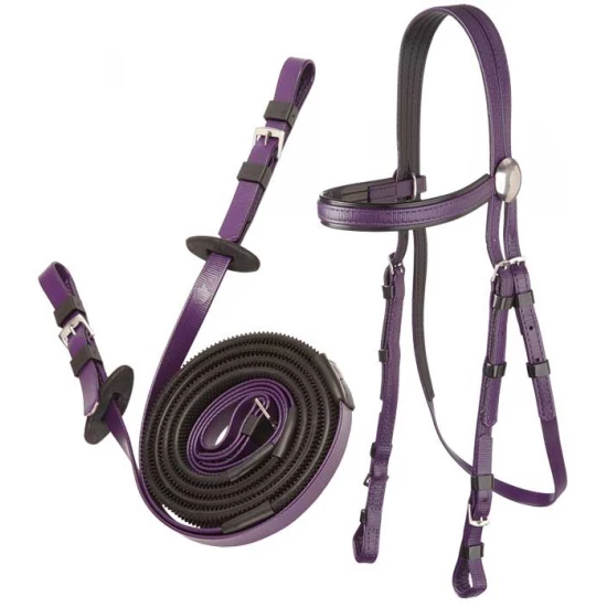 ZILCO Szintetikus kantár szárral, lila
