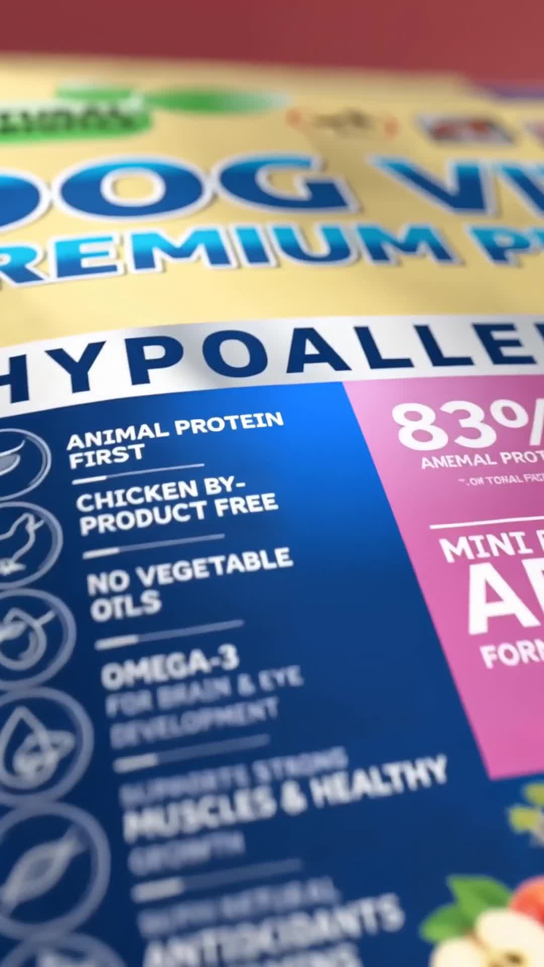 Dog Vital Hipoallergén Adult Mini Lamb,apple&blueberry 12+2kg grátisz