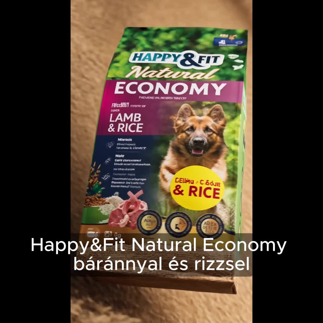 -Happy&Fit Natural Economy Adult with Lamb and Rice 12+2kg